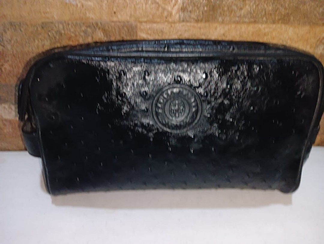 Ostrich Leather Clutch Bag (Category: Luxury Bags & Wallets) located in Manila. Submitted by aprilis25 (Listing ID 1409659935, Image 3). Description: Ostrich Clutch bag Genuine Leather Good condition with no issue Japan Surplus selling for 700 check our store for more items.