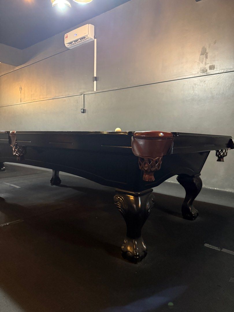Custom made pool table (9ft) (Category: Tables & Sets) located in Kuala Lumpur. Submitted by ajspree (Listing ID 1409787397, Image 3). Description: Assalammualaikum and hello guys 🔥🔥🔥 Want to sell Custom made pool table (9ft) 5 tables. Condition - used for business Can be used for professional and casual. For sale : rm7000 per table For rent : rm650 per month Cod at sendayan. Reason for selling : changing business. Bulk purchase we can kawtim 