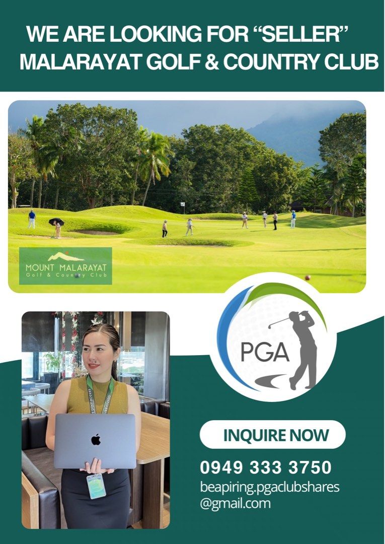 📍MALARAYAT GOLF CLUB SHARE (Category: Golf) located in Muntinlupa City. Submitted by beapring.pgaclubshares (Listing ID 1409751254, Image 1). Description: ⛳️ Interested in selling your Malarayat Golf & Country Club share? We have a serious buyer ready to pay. For inquiries and sample breakdown, contact us: Bea Piring - PGA Sales Manager.