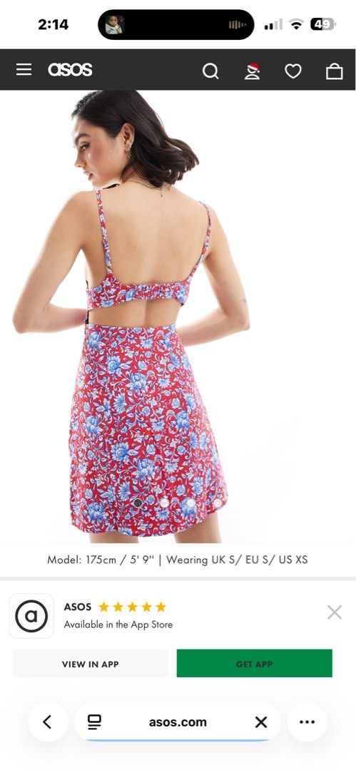 Mango Floral Mini Dress (Category: Dresses) located in Quezon City. Submitted by authentic_c (Listing ID 1409669469, Image 2). Description: Brand new never worn Letting gooo cos i lost weight wah.