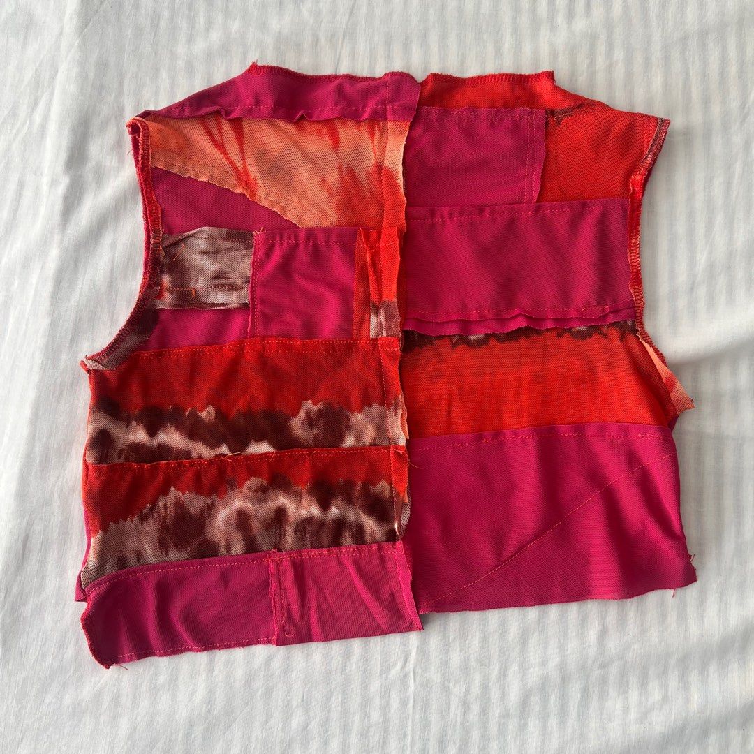 TOQA one off cropped top (Category: Sleeveless) located in Quezon City. Submitted by okgreat (Listing ID 1409670330, Image 2). Description: - ONE OFF STYLE - Mixed fabrics and textures - Sleeveless design, cropped - Perfect for layering - One-of-a-kind item Jos Mundo Araw the Line Carl Jan Cruz.