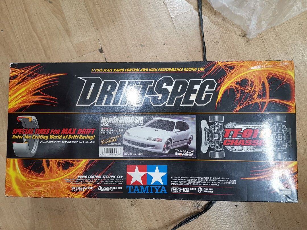 Tamiya Drift Spec TT-01D Chassis Honda Civic SiR (Category: Vehicle & Diecast Models) located in Manila. Submitted by genesis11_21 (Listing ID 1409656515, Image 3). Description: Honda civic sir Brand new and unassemble Completed Item 92193 Full bearing Sport motor 0-9-1-9-0-6-3-9-7-7-0.