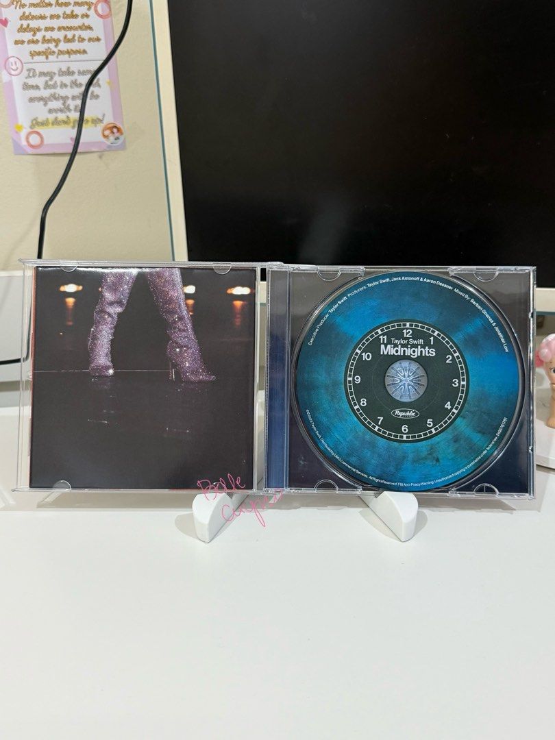 Taylor Swift - Midnights (Late Night Edition) CD (Category: CDs & DVDs) located in Quezon City. Submitted by bmadreooo (Listing ID 1409693681, Image 2). Description: PREM COPY from my personal collection. Played once then kept in jewel case as display. Courier/shipping fee is shouldered by buyer 💰: gcash/maya/gotyme 🚚: lalamove/grab/lbc/j&t 📍: qc — sm fairview, fairview terraces, robinsons fairview.
