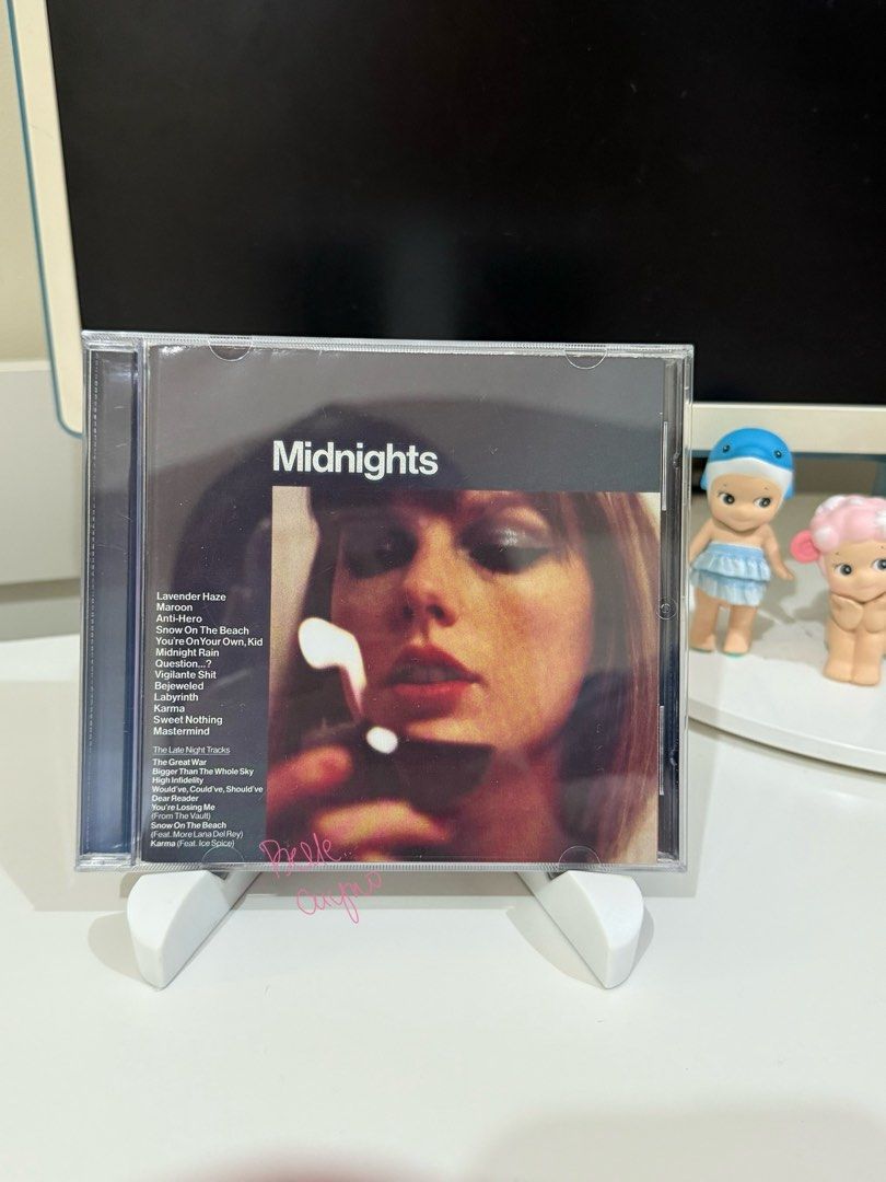 Taylor Swift - Midnights (Late Night Edition) CD (Category: CDs & DVDs) located in Quezon City. Submitted by bmadreooo (Listing ID 1409693681, Image 1). Description: PREM COPY from my personal collection. Played once then kept in jewel case as display. Courier/shipping fee is shouldered by buyer 💰: gcash/maya/gotyme 🚚: lalamove/grab/lbc/j&t 📍: qc — sm fairview, fairview terraces, robinsons fairview.