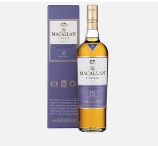 Macallan Fine Oak 18 Year Old, European & American Sherry & Bourbon Cask, 43% whisky bottle