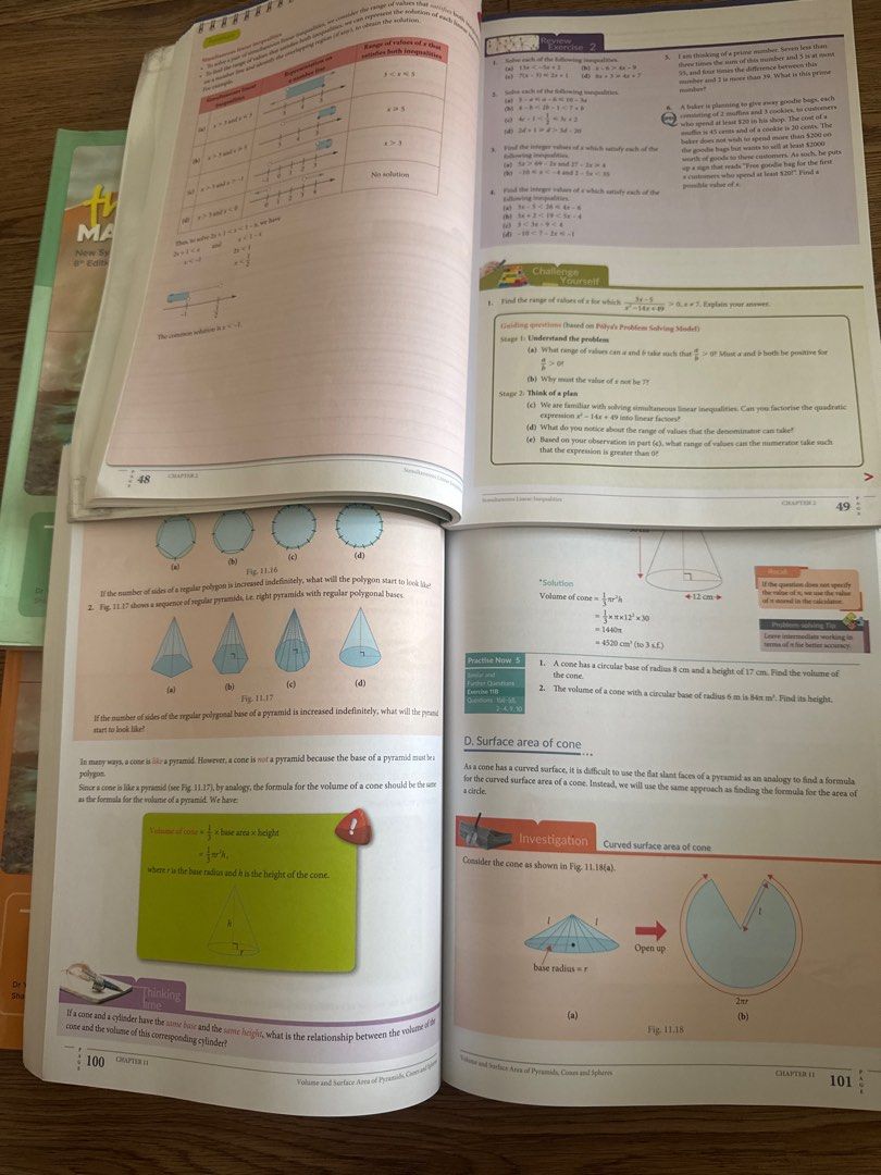 Think! Math 2a, 2b, 3a & 3b, Hobbies & Toys, Books & Magazines ...