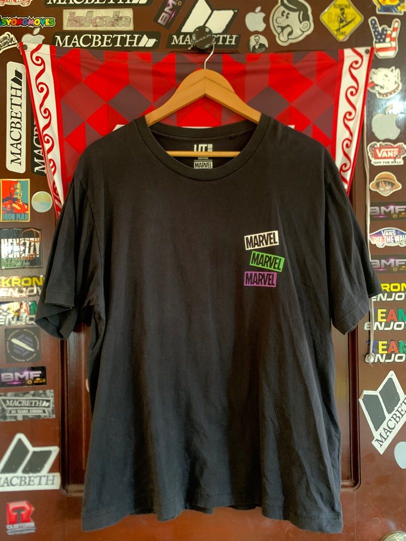 Uniqlo Marvel Hulk T-shirt (Category: Tshirts & Polo Shirts ) located in Baler. Submitted by czarr_ (Listing ID 1409674559, Image 2). Description: - Uniqlo UT Marvel T-shirt - Features Marvel logo on front - Hulk graphic on back NO ISSUE .