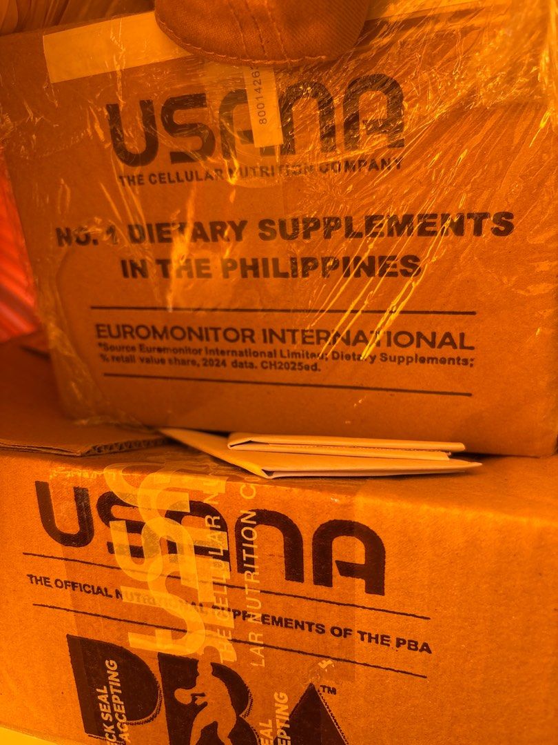 USANA Dietary Supplements (Category: Health Food, Drinks & Tonics) located in Cabuyao City. Submitted by llr12 (Listing ID 1409699628, Image 1). Description: - USANA dietary supplements - No. 1 dietary supplements in the Philippines - Sealed box - From the cellular nutrition company Mini CellSentials - 1,200 (Original Price: 1,332) BiOmega - 2,500 (Original Price: 2,700) PolyC - 1,700 (Original Price: 1,920) 5k take all. .