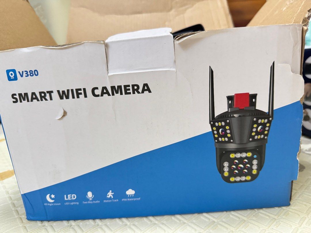V380 Smart WiFi Camera (Category: Security Systems & CCTV Cameras) located in Taguig. Submitted by decluttermeph (Listing ID 1409684449, Image 1). Description: .