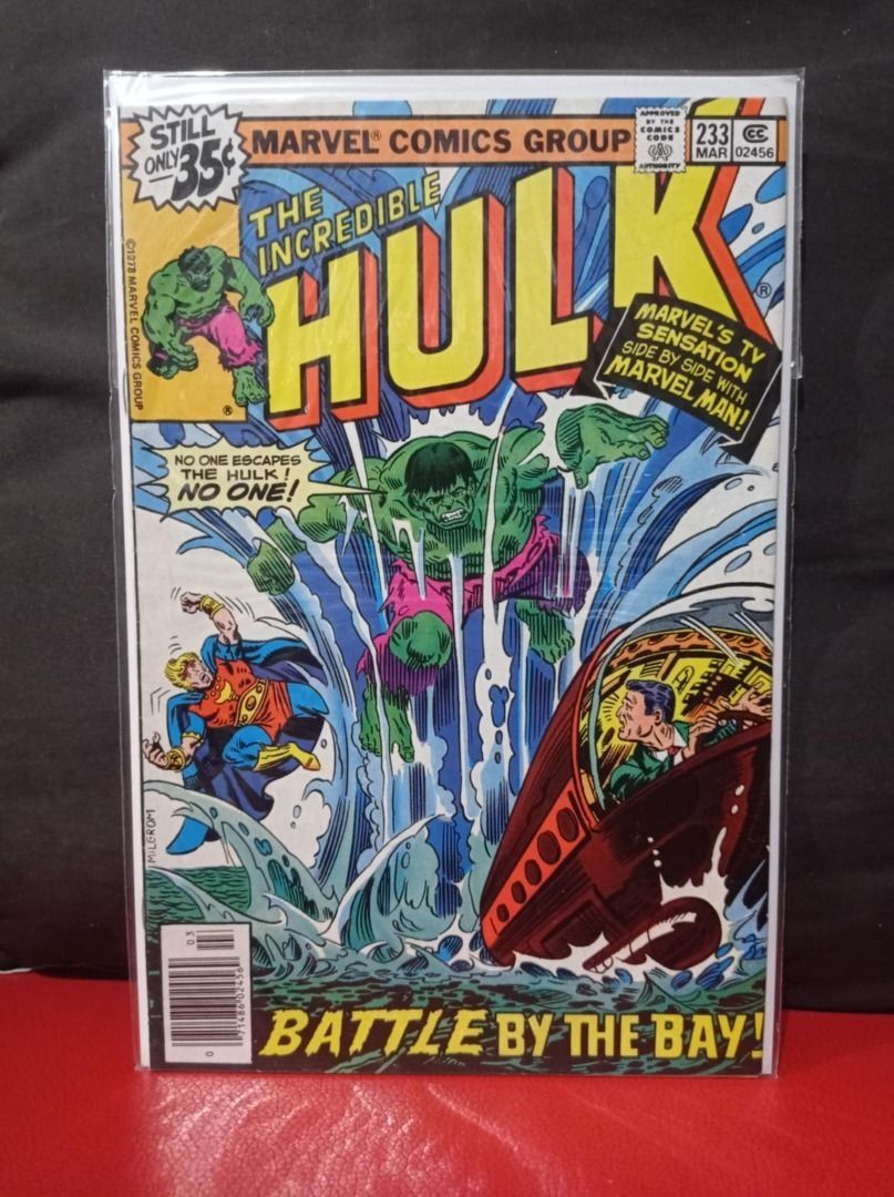 Vintage 1978 Incredible Hulk #233 Marvel Comics - Marvel Man Appearance (Category: Comics & Manga) located in Rodriguez. Submitted by vintagecollect_mnl (Listing ID 1409690483, Image 1). Description: Incredible Hulk #233 650 + sf Bagged and boarded Actual photo SERIOUS BUYERS ONLY If sure buyer, please send a dm that includes your contact information (name, mobile number, and delivery address) Pass sa COD/COP MOP: GCash MOD: Lalamove/J&T.