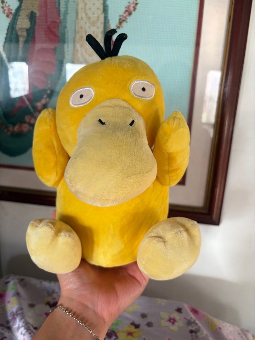 Vintage Pokemon Psyduck Plush Toy (Category: Plushies & Soft Toys) located in Manila. Submitted by _comfort.corner (Listing ID 1409727271, Image 1). Description: 📌 PAYMENT FIRST BASIS 📌 DP FOR 3 DAYS RESERVATION 📌 NO COD 📌 PRICE + SF 💸 MOP: Gcash/PNB 🚚 Via J&T/Flash/Lalamove.