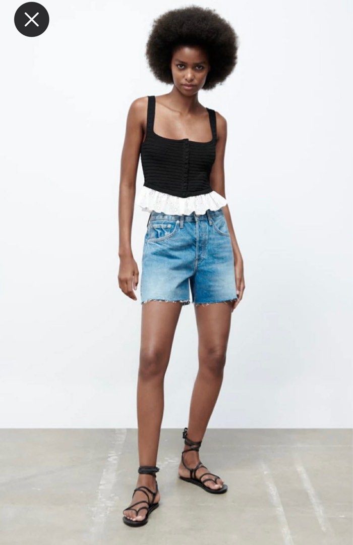 Zara Black Sleveless Top (Category: Sleeveless) located in Manila. Submitted by declutterwmeh (Listing ID 1409617533, Image 1). Description: Zara Black Sleveless Top In good condition Size small Fits up to 34B 600 + S.F (c/o buyer) .