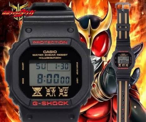 🇯🇵 Made In Japan JDM set DW-5600X Kamen Rider Kuuga Limited Edition G-Shock DW5600 Kamen Rider (Category: Men's Watches) located in Singapore. Submitted by kienmengho (Listing ID 1409980767, Image 1). Description: 🇯🇵Casio G-Shock DW-5600X Kamen Edition – Rare🇯🇵 Authentic Casio G-Shock DW-5600X Kamen Edition featuring the iconic square case with gold Kamen mask graphics on the dial. A unique collaboration piece that stands out from standard 