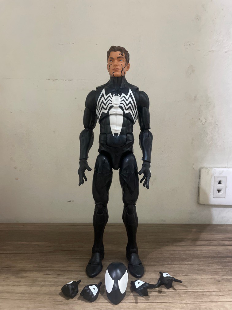 🕷️ Marvel Legends Spider-Man Symbiote (Black Suit) – 12 INCH FIGURE ...