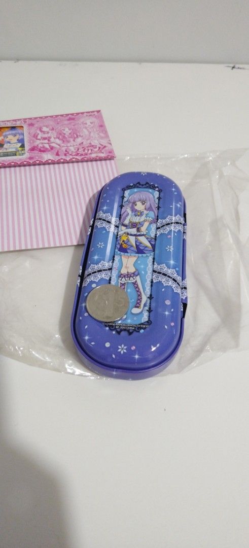 Aikatsu! Metal Case with Arcade Game Card (Category: Interactive Toys) located in Paranaque City. Submitted by KiwiyaDecluts (Listing ID 1409916546, Image 3). Description: Feel free to PM me and drop down your offers! Brand new Aikatsu! Metallic Tin pencil case Comes with Japanese arcade game card MOP:Gcash Meet-up Available! (cash/gcash) Delivery via Jnt or same day delivery lamove.