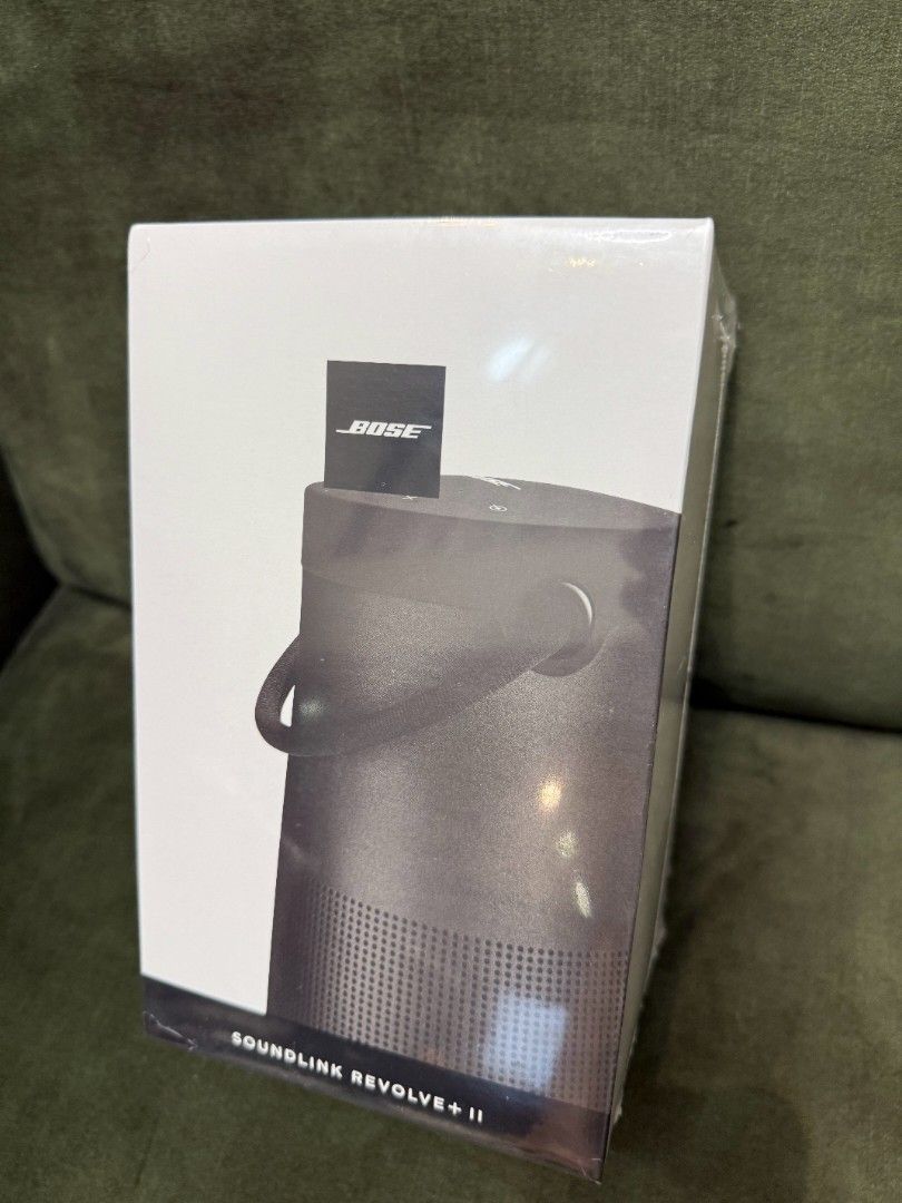 Bose Soundlink Revolve+ II Speaker (Category: Soundbars, Speakers & Amplifiers) located in Quezon City. Submitted by ezekielcruz (Listing ID 1409994354, Image 1). Description: - Brandnew, Sealed - 360° Sound - Water Resistant - Bluetooth - Up to 16 Hours of Play Time - Can Take Calls and Access Siri or Google - Can Connect Two Devices to Easily Swap Who Controls the Music Slightly Negotiable - Meet up at UST, Banawe, Quezon Ave, Ortigas, or Other