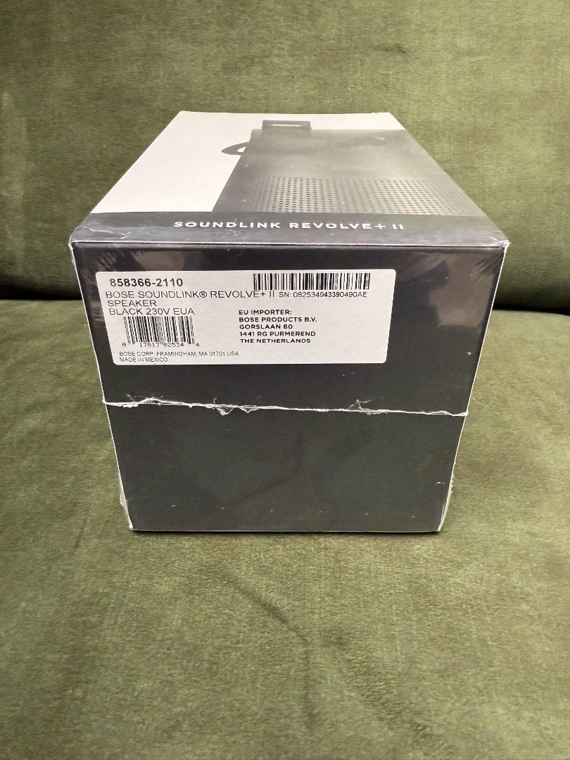 Bose Soundlink Revolve+ II Speaker (Category: Soundbars, Speakers & Amplifiers) located in Quezon City. Submitted by ezekielcruz (Listing ID 1409994354, Image 3). Description: - Brandnew, Sealed - 360° Sound - Water Resistant - Bluetooth - Up to 16 Hours of Play Time - Can Take Calls and Access Siri or Google - Can Connect Two Devices to Easily Swap Who Controls the Music Slightly Negotiable - Meet up at UST, Banawe, Quezon Ave, Ortigas, or Other