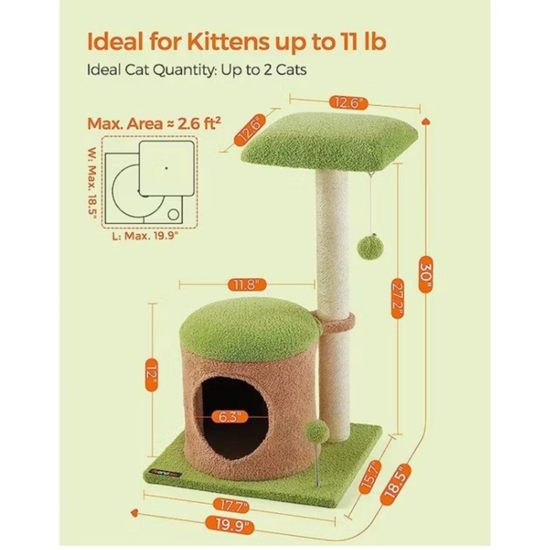 Cat Tree with Condo and Scratching Post (Category: Homes & Other Pet Accessories) located in Quezon City. Submitted by va_v2 (Listing ID 1409980771, Image 2). Description: .
