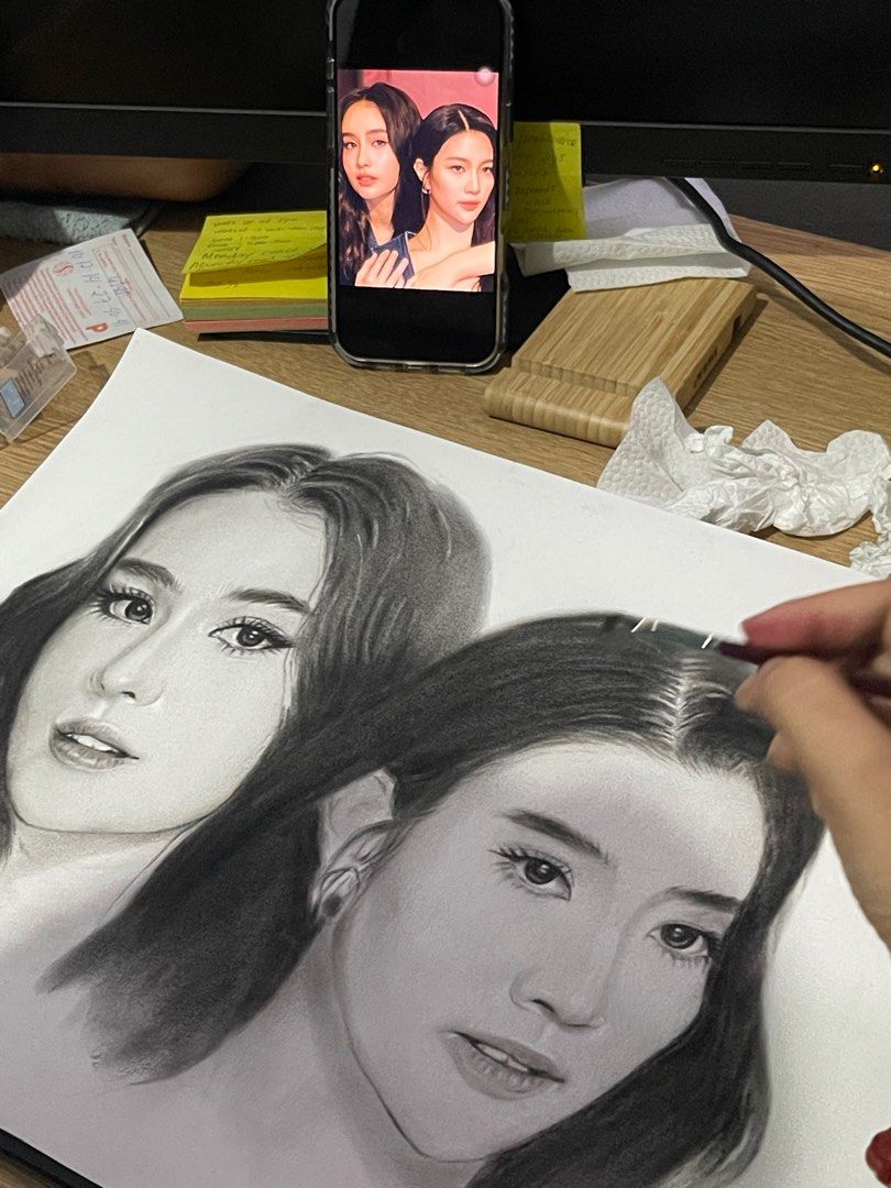 Custom Charcoal Portrait (Category: Art & Prints) located in Imus. Submitted by _Keyt (Listing ID 1409857500, Image 3). Description: Custom Charcoal Portrait - Made to Order Looking for a unique and meaningful gift? Hand-draws portraits in charcoal. Fast turnaround and affordable prices. Inquire today! 📍Imus.