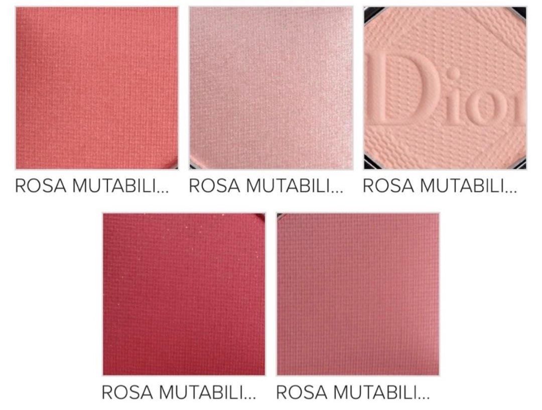 Dior blush (Category: Makeup) located in San Juan City. Submitted by cashfrancefashioncosmetics_ph (Listing ID 1409993959, Image 3). Description: DIOR 729 5COULEURS COTURE EYESHADOW PALETTE SIZE 7grams NO BOX shades: DIOR 729 Rosa Mutabilis #1 is a brighter, medium coral with moderate, warm undertones–balanced between pink and orange–with a barely-there satin sheen. Rosa Mutabilis #2 is a pale pink with warmer undertones and a pearly sheen. It wa