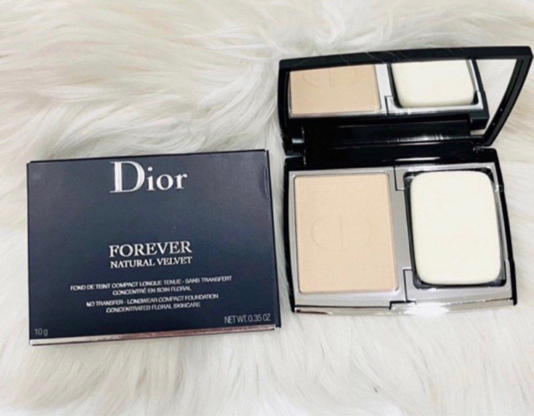 DIOR FOREVER NATURAL VELVET FOUNDATION (Category: Makeup) located in San Juan City. Submitted by cashfrancefashioncosmetics_ph (Listing ID 1409936895, Image 1). Description: DIOR FOREVER NATURAL VELVET NON TRANSFER LONGWEAR COMPACT FOUDATION RECHARGEABLE REFILLABLE SHADE 2.5N NEUTRAL SIZE 10GRAMS NEW STOCKS BRAND NEW FULLSIZE .