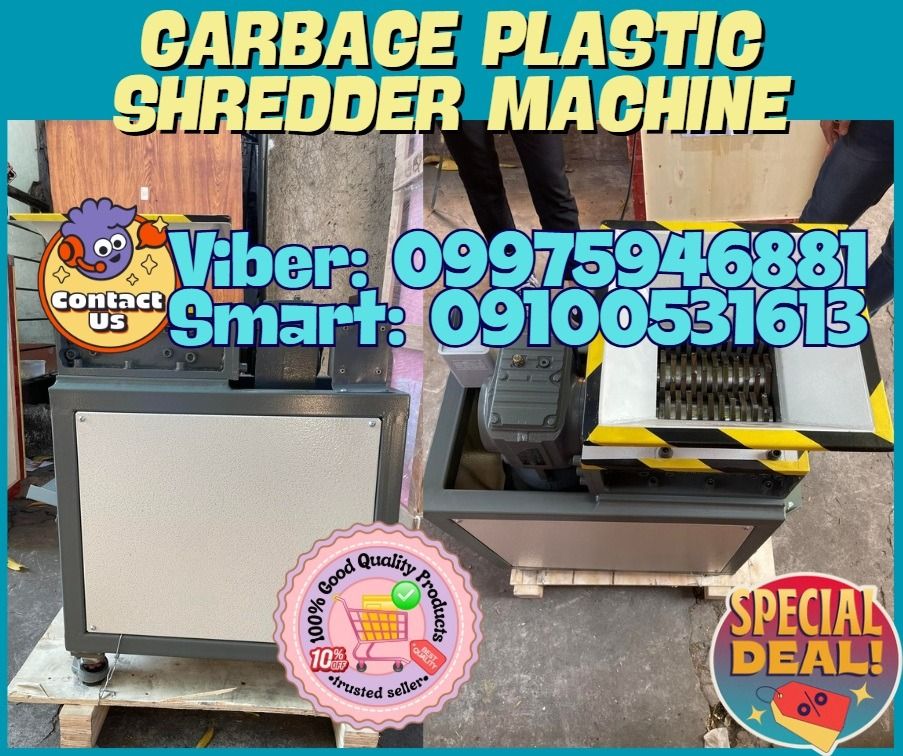 DW-180 Garbage Plastic Shredder Machine For Sale Today (Category: Everything Else Others) located in Pasig City. Submitted by ayabheldiane-20162 (Listing ID 1409861163, Image 1). Description: 🌏 We Can Deliver Nationwide 👉 AP Cargo, LBC, Lalamove 📍 HURRRYYYY!!! BUY NOW!!! & GET LESS DISCOUNT 📍 WE'RE ON SALE NOW❗️❗️❗️ ✅FREE Shipping and Handling ✅Authorize Philippine Distributor ✅Proof of Legitimacy ✅High Quality Products ✅100% Trusted Seller �