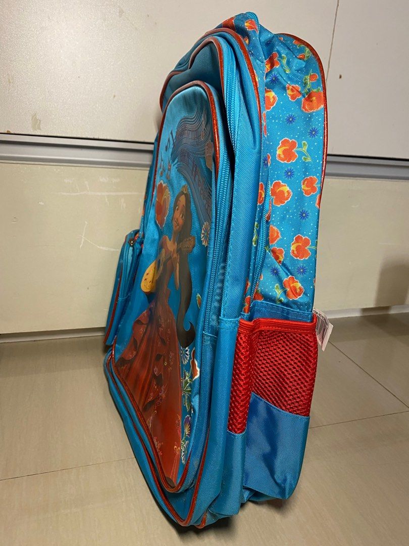 Elena of Avalor School Backpack (Category: Babies & Kids Fashion) located in Taguig. Submitted by ja.shop (Listing ID 1409839025, Image 3). Description: - With tag - Elena of Avalor backpack - Includes a side pocket - Adjustable straps for comfort - Ideal as a school backpack.
