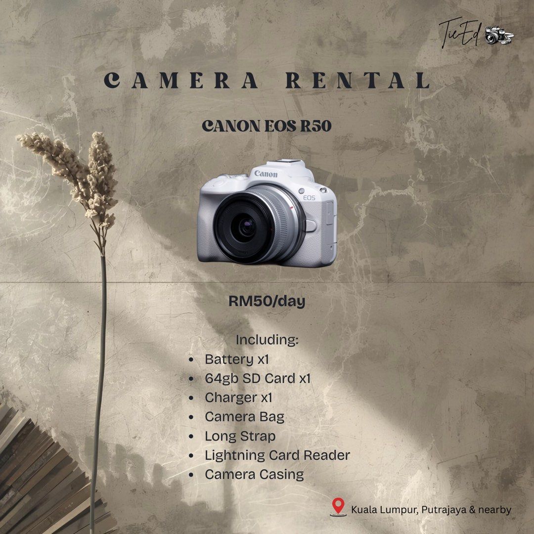 FOR RENT Canon EOS R50 Camera Rental Sewa Kuala Lumpur, Photography ...