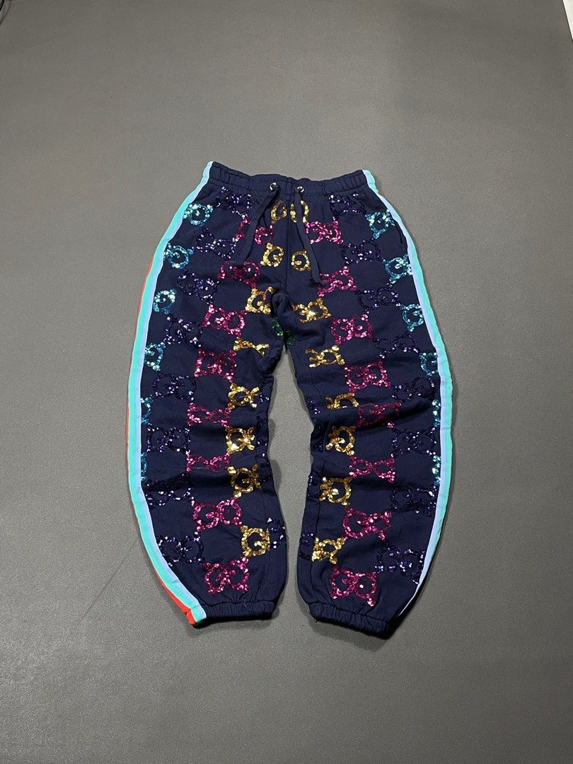 Gucci Sequin Jogger Pants (Category: Other Bottoms) located in Marikina City. Submitted by stolenph (Listing ID 1409959886, Image 1). Description: - issue Cut WashTag - Large - 26 to 28 Waistline - 36 Length .