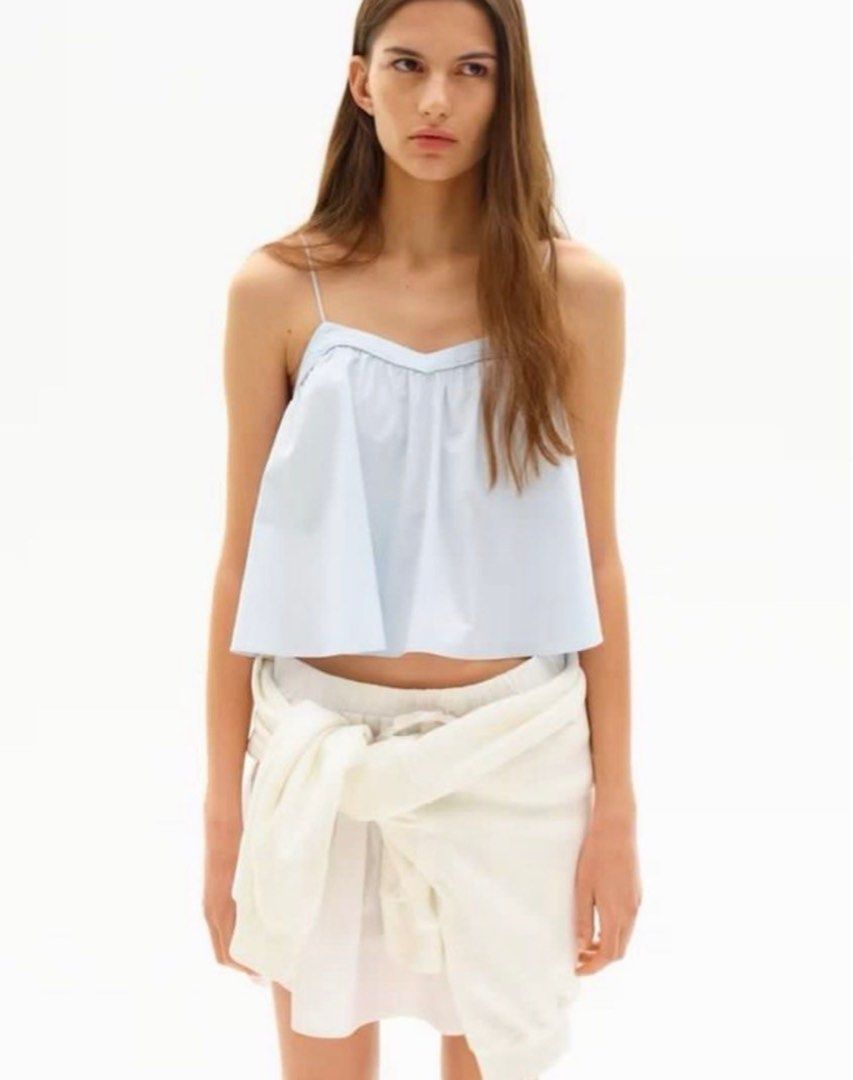 H&m baby blue poplin top (Category: Sleeveless) located in Marilao. Submitted by pgbdc (Listing ID 1409951413, Image 3). Description: .