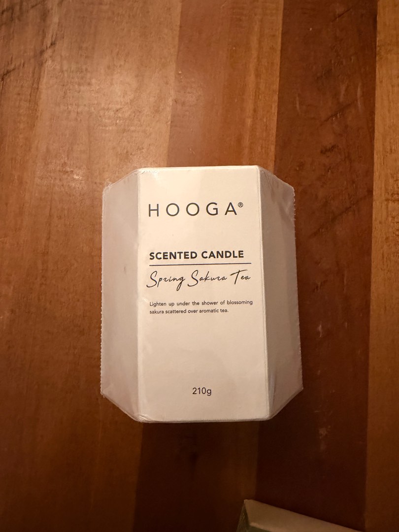 HOOGA Spring Sakura Tea Scented Candle, Furniture & Home Living, Home ...