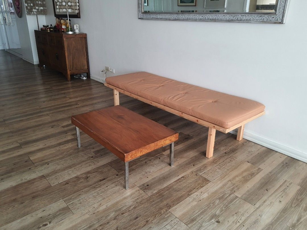 IKEA STOCKHOLM GENUINE DAYBED (Category: Tables & Sets) located in Mandaluyong City. Submitted by shark198 (Listing ID 1409806888, Image 3). Description: - Mid-century inspired ikea stockholm series daybed the daybed is brand new look the mattress is made of real leather and super soft the price is negotiable.