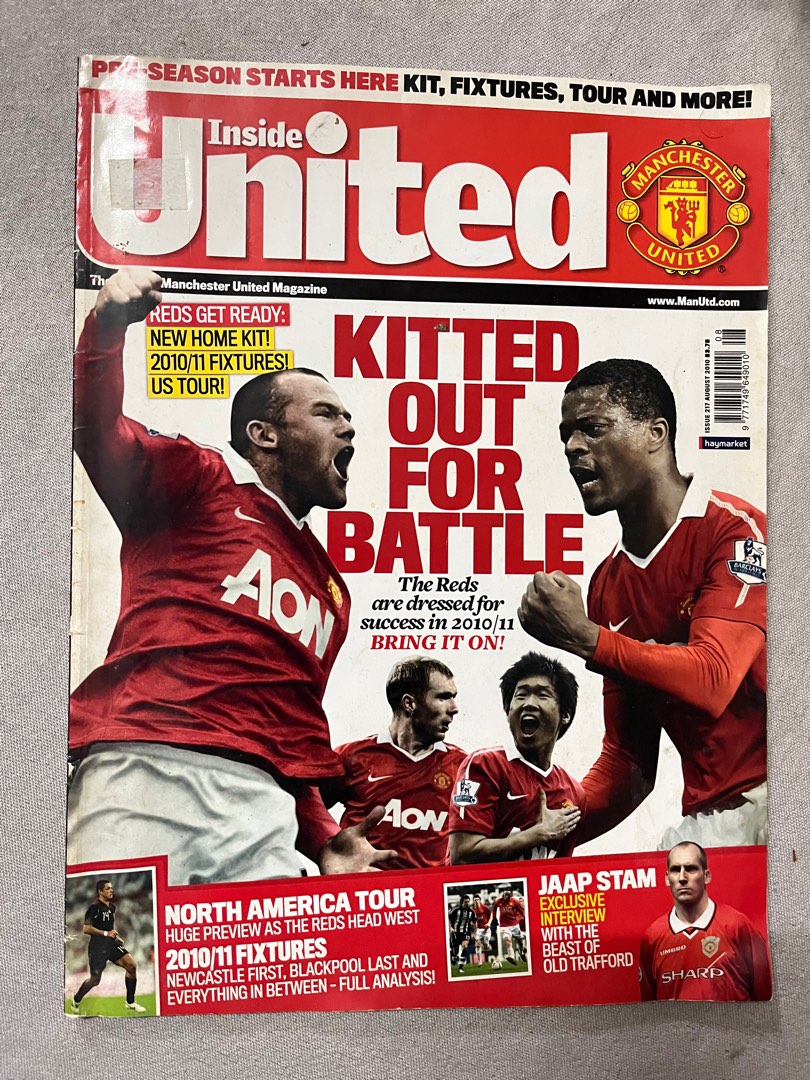 Inside United Manchester United Magazine, Hobbies & Toys, Books ...