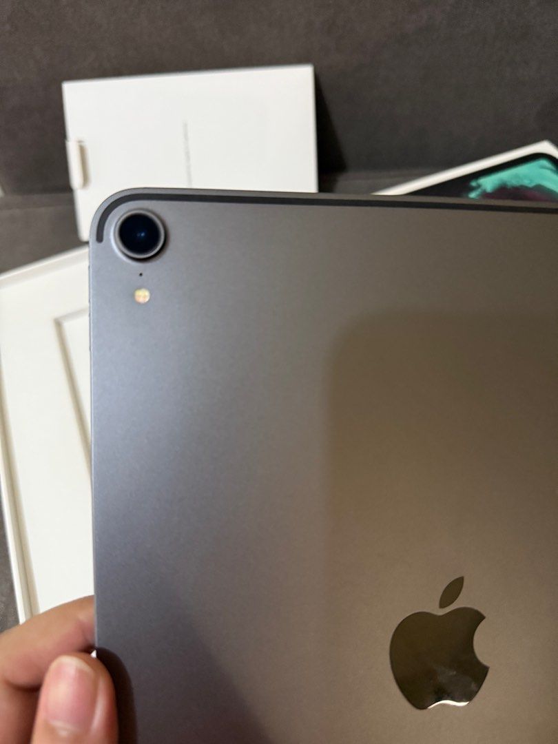 iPad Pro 1st Gen - 11inch (Spacegray) (Category: iPad) located in Pasig City. Submitted by technobytes (Listing ID 1409919152, Image 2). Description: • Wifi only • 64GB • 100% battery health • 98% smooth • No Hidden Issue • It comes with a complete package: Its Box, Manuals, Case, and Original Charger.