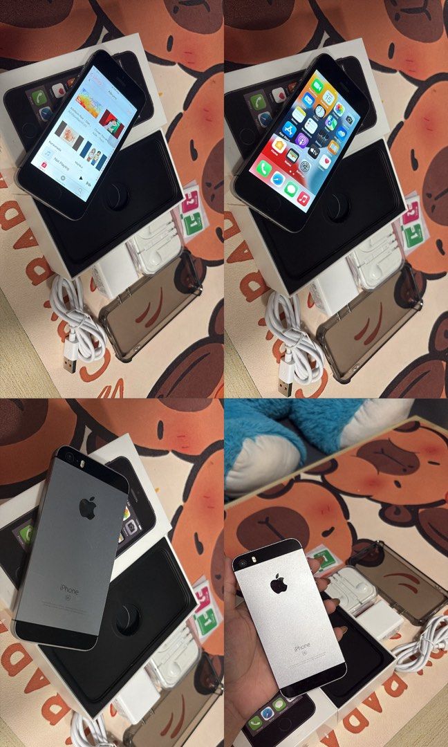 Iphone SE 1st Gen 128gb smooth (Category: Others) located in Quezon City. Submitted by shawi_08 (Listing ID 1409915726, Image 3). Description: No Issue!!!!! Pakibasa ng Maigi ☺️ iPhone SE 128gb Unlock Sale😱😱😍🔥 90-95% smooth 128gb ₱5000 90% No Fingerprint ₱5500 90% w/FG 64gb ₱6000 95% No/FG ₱6500 95% w/FG simcard ====🍏🍏🍏==== Package: unit case earphone cord✅ Pre order units✅ 7days arrival Needs DP Colors; Silver Rosegold Gray Wifi/simcard ✅