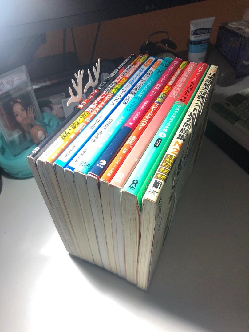 JLPT N2 Reviewer Set Bundle 10pcs (Category: Textbooks) located in Pasay City. Submitted by anrinomise (Listing ID 1409855496, Image 2). Description: JLPT N2 Reviewer Set Bundle 10pcs Price: 4,500 (shipping shouldered by buyer; expect item to be heavy) ✨ 10pcs original japanese textbooks ✨ No breakset, last price posted ✨ CD are included (untested) ✨ Some answer keys are missing (marked with ⛔️) ⚠️ Notice: Do not buy if sensitive with condition. 