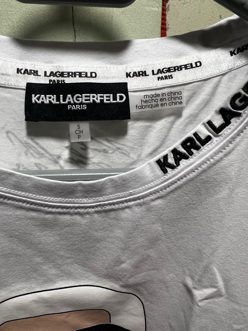 Karl Lagerfeld white Tshirt Small (Category: Shirts) located in Valenzuela. Submitted by skiesdeclutter (Listing ID 1409869368, Image 3). Description: .