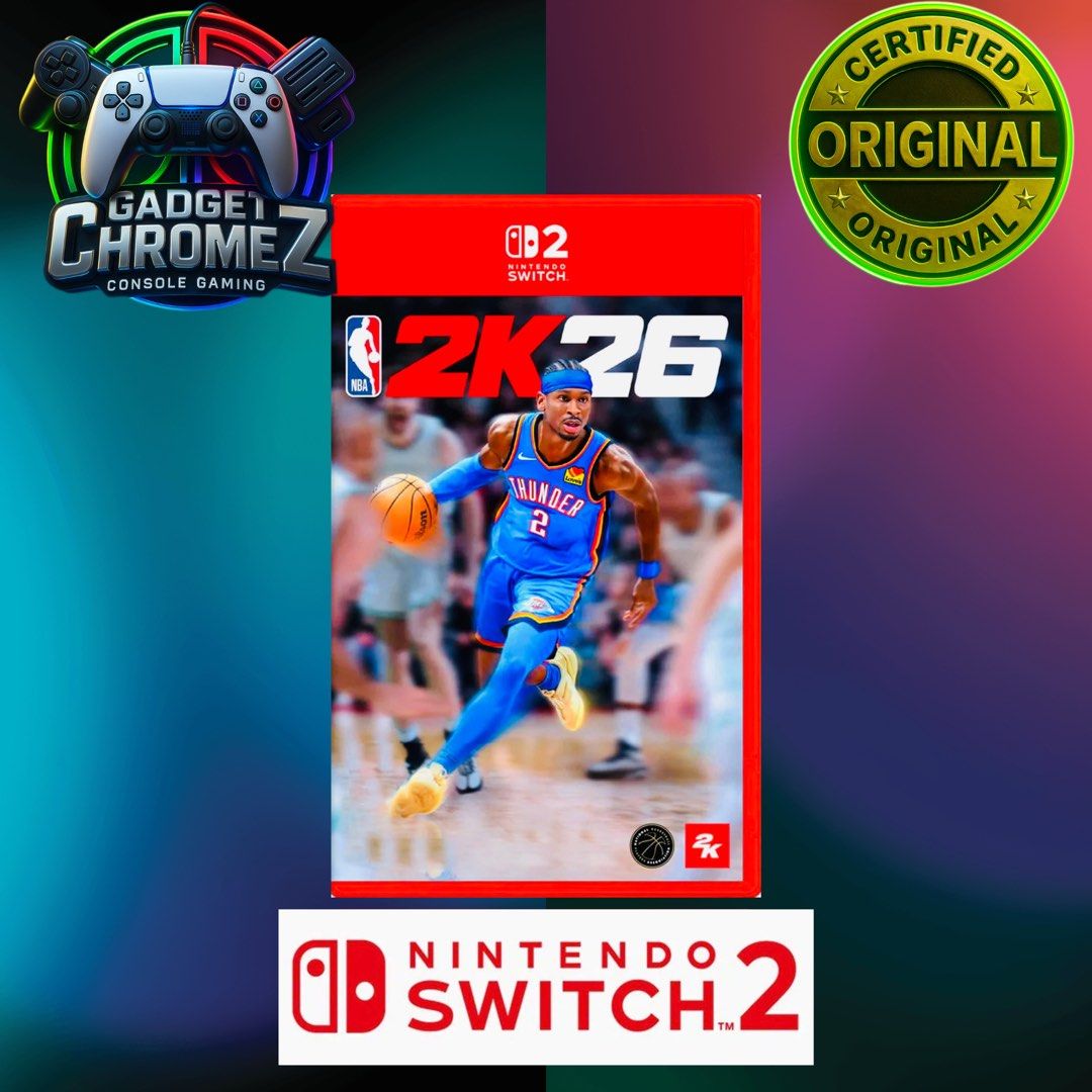 NBA 2K26 | Nintendo Switch 2 Game | BRANDNEW (Category: Nintendo) located in San Jose del Monte. Submitted by gadget_chromez (Listing ID 1409911081, Image 1). Description: Description Bragging rights are on the line in MyCAREER, MyTEAM, MyNBA, The W, and Play Now. Showcase your bag of moves with hyper realism, Powered by ProPLAY™, and challenge your friends, or rivals, in NBA 2K26’s competitive modes—and leave no doubt that you wear the crown. PO