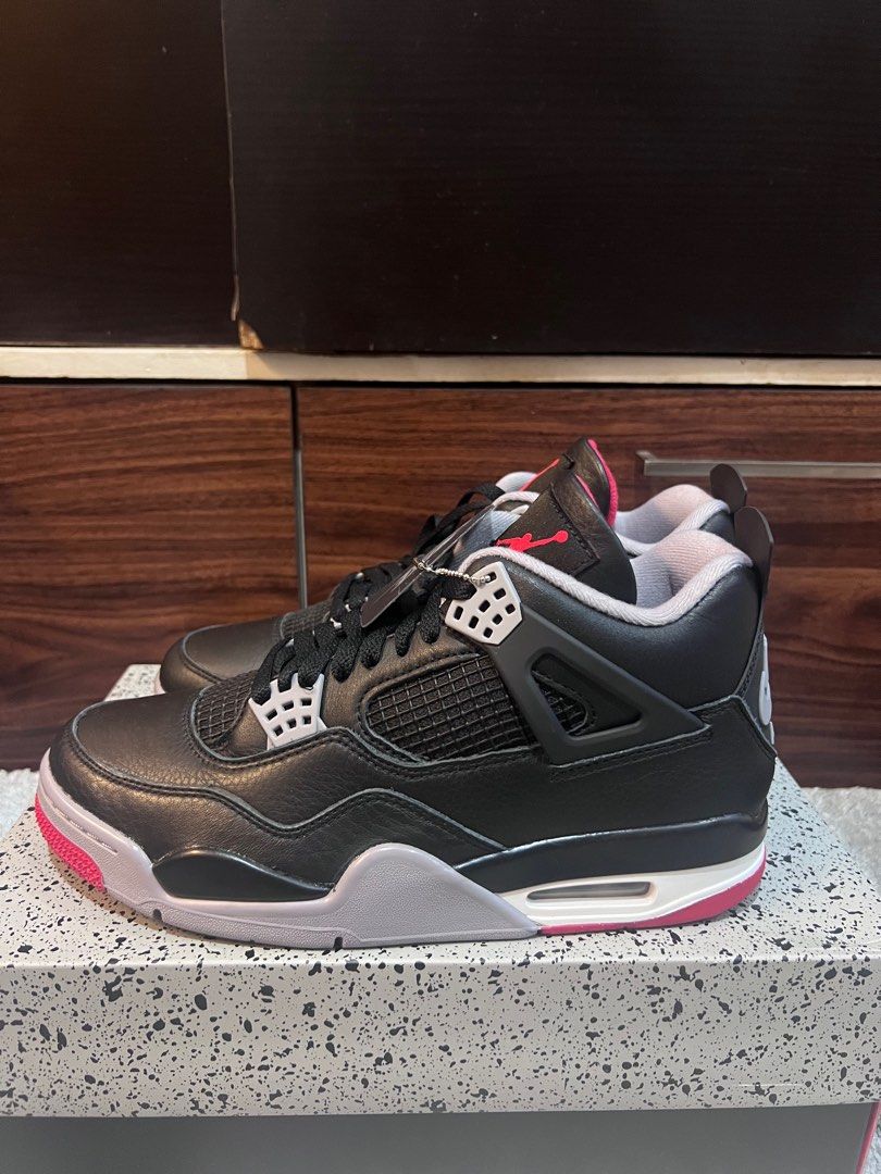 Nike Air Jordan 4 Retro - Black/Fire Red (Category: Sneakers) located in Quezon City. Submitted by ajaaaaa20 (Listing ID 1409920186, Image 3). Description: For sale J4 Bred Brandnew Sizes 9 and 12 10k each nalang Meet up around qc.
