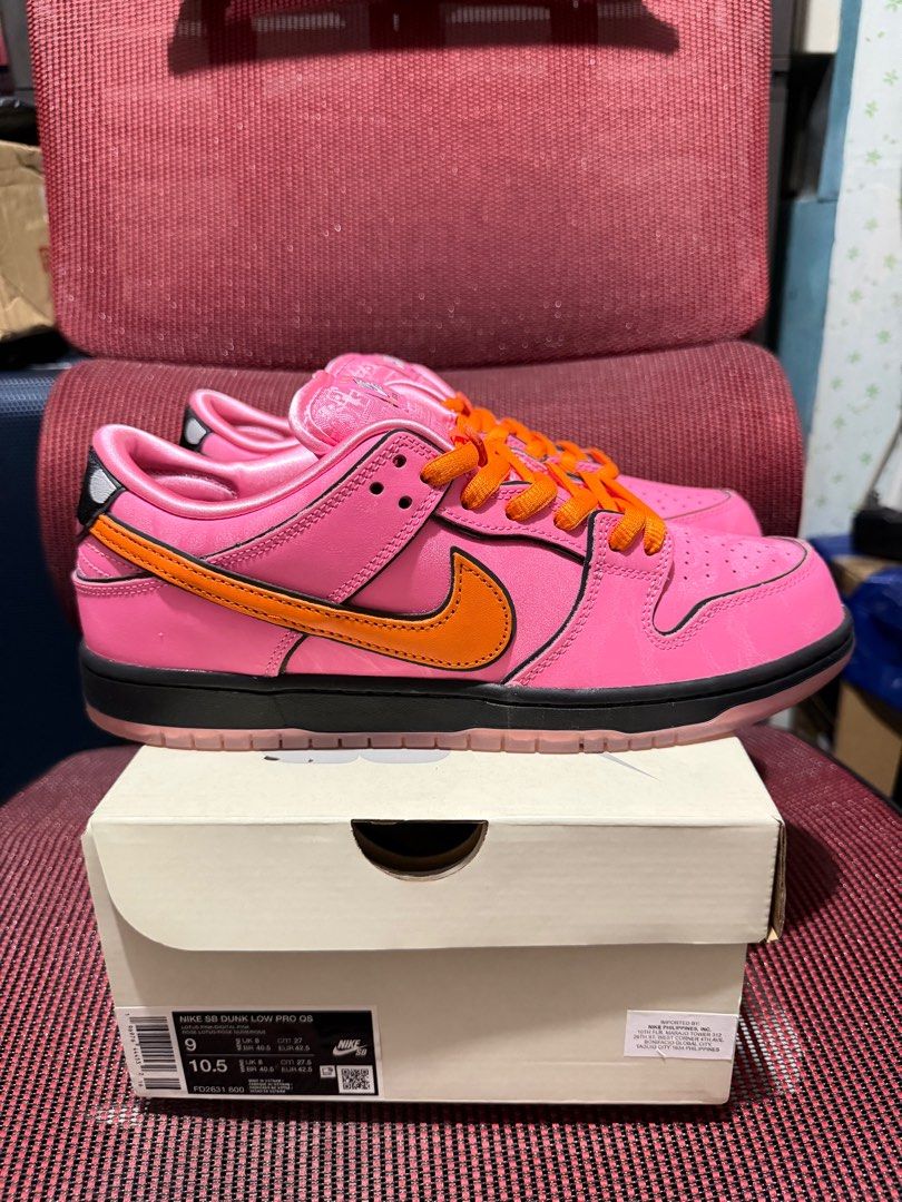 Nike SB Dunk Low x Powerpuff Blossom (Category: Sneakers) located in Makati City. Submitted by evrlg (Listing ID 1409842865, Image 3). Description: For sale/trade Nike SB Dunk Low x Powerpuff Girls Blossom Size 9 Brand new Local release Php 14,000 only Makati area meet/shipping.