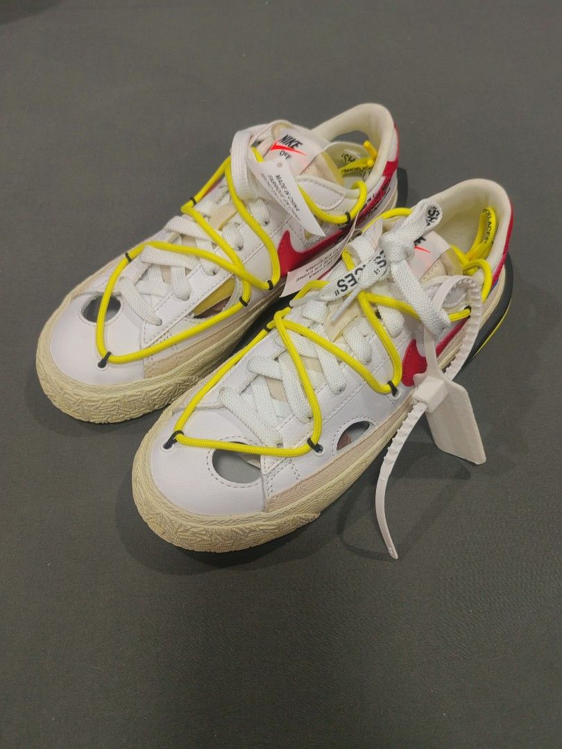 Nike x off white blazer low unisex (Category: Sneakers) located in Santa Rosa. Submitted by _ba_mo_si_ (Listing ID 1409890258, Image 2). Description: Pair only no box Mens 5.5 Womens 6.5.