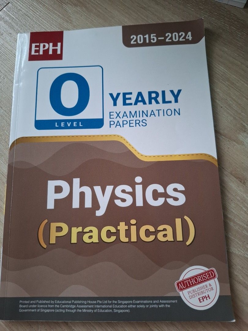 Physics practical (Category: Assessment Books) located in Singapore. Submitted by khaingnayn40657 (Listing ID 1409857666, Image 1). Description: only papers 2020-2015 available.