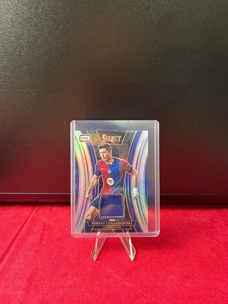 Robert Lewandowski Select Patch (Category: Raw Cards) located in Singapore. Submitted by prime_cards (Listing ID 1409949413, Image 1). Description: Robert Lewandowski Select Patch FC BARCELONA Mailing+$2.