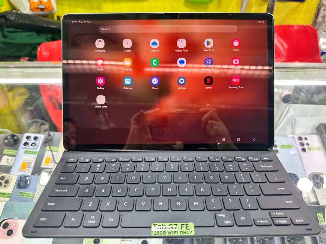 Samsung Tab S7 FE 128GB WIFI Only No Issue (Category: Samsung) located in Pasig City. Submitted by fairgadgetshop (Listing ID 1409897243, Image 1). Description: Buy • Sell • Trade • Swap Legit Seller w/ Physical Store Mabilis Kausap / Pass sa Scammer Installment via Credit Card, GGives, Gcredit, SPaylater with additional interest We accepting Brandnew or Secondhand Samsung Tab S7 FE 128GB WiFi Only NTC Approved No Issue Working Face Unlock/OnScre