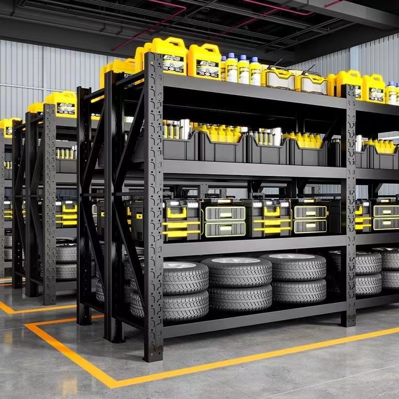 Shelves and storage racks - medium-sized multi-level warehouse shelves ...