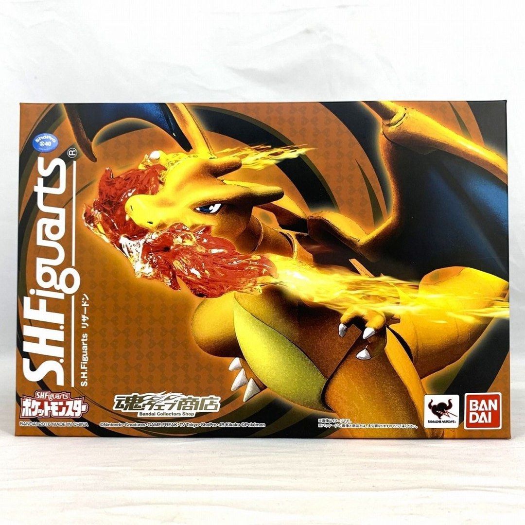 SHFiguarts Charizard (Category: Figurines & Statues) located in Tarlac. Submitted by gamepoy (Listing ID 1409806518, Image 1). Description: SHFiguarts Charizard opened box sealed in clamp.