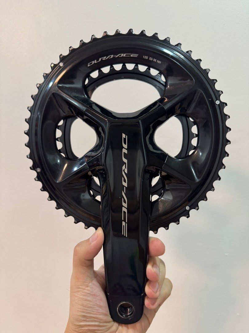 Shimano Dura Ace Crankset (Category: Bicycles) located in Pasig City. Submitted by mommyclub (Listing ID 1409820733, Image 1). Description: Shimano Dura Ace Crankset FC-R9200 52-36 170mm arm length With bike skin Condition: Used 9/10 RFS: Cybrei Price: 16,000 Location: Ortigas.