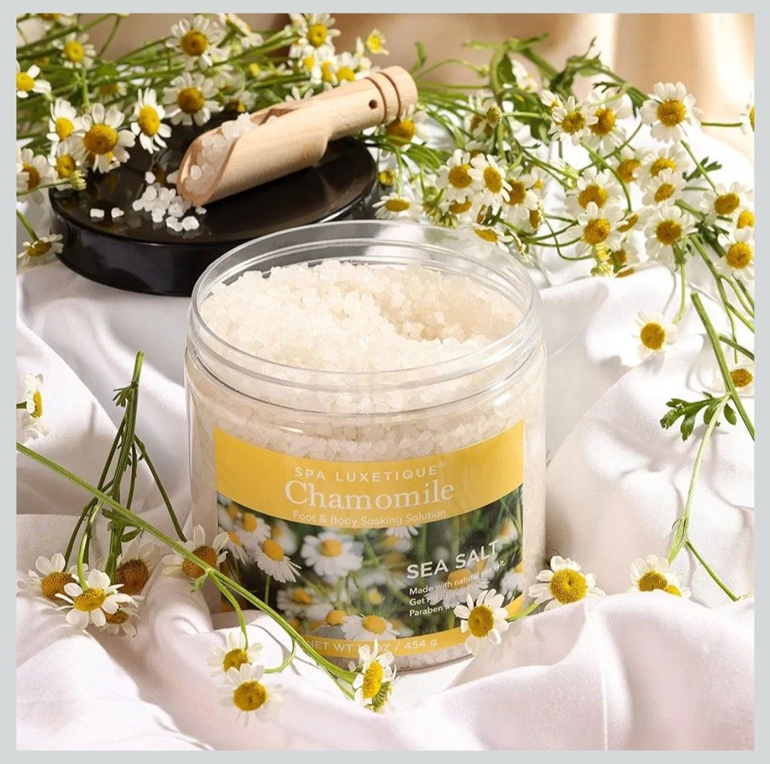 SPA LUXETIQUE Bath Salts Gift Set (Category: Bath) located in Manila. Submitted by ana_essentials56 (Listing ID 1409961208, Image 3). Description: SPA LUXETIQUE Bath Salts, 8pcs Bath Salts Gift Set with Argan Oil, Bath Bombs, Wooden Scoop, Epsom Salt for Soaking in Lavender, Rose, Chamomile Scent, Christmas Gifts for Her 🎁 P799 only.