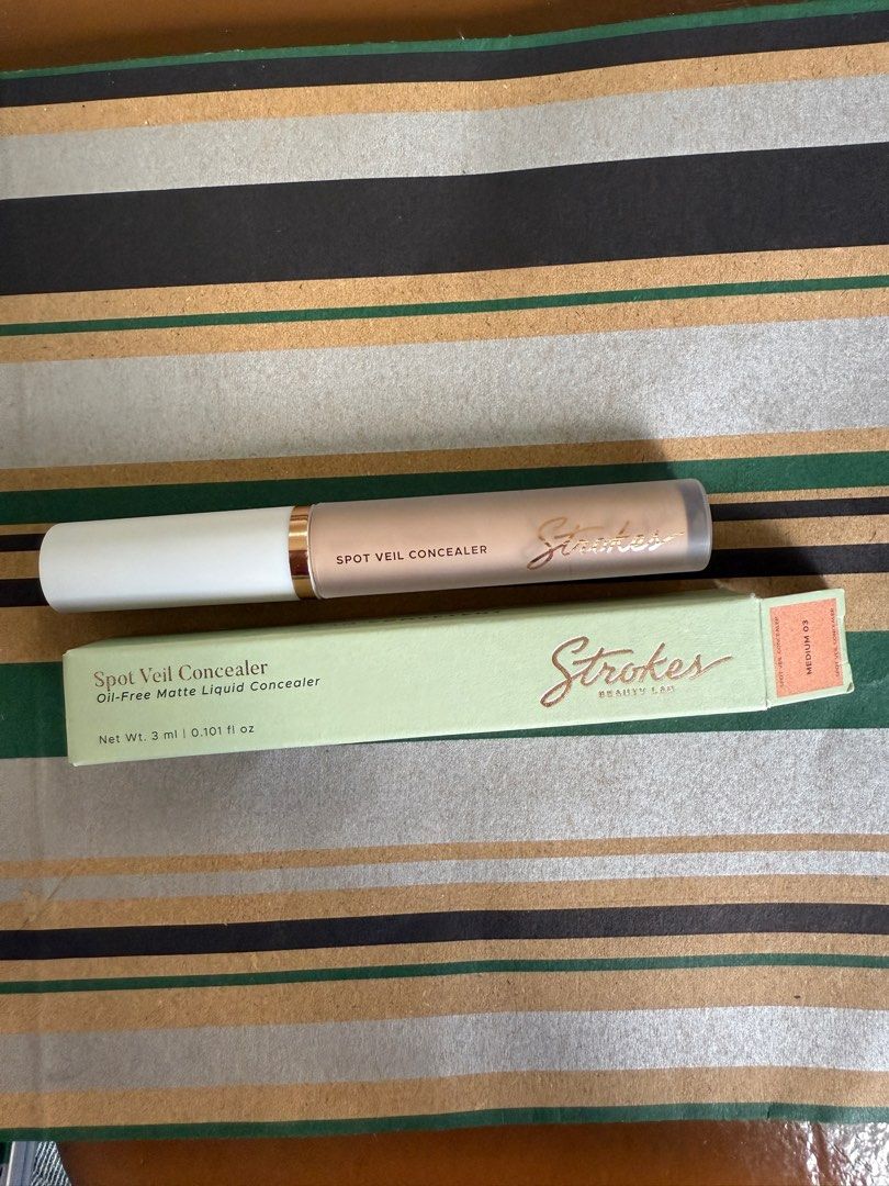 Strokes Spot Veil Concealer Medium 03 (Category: Makeup) located in Manila. Submitted by chwyyy.23 (Listing ID 1409808605, Image 2). Description: Medium 03 Brand new, just swatched RFS: dark on me.