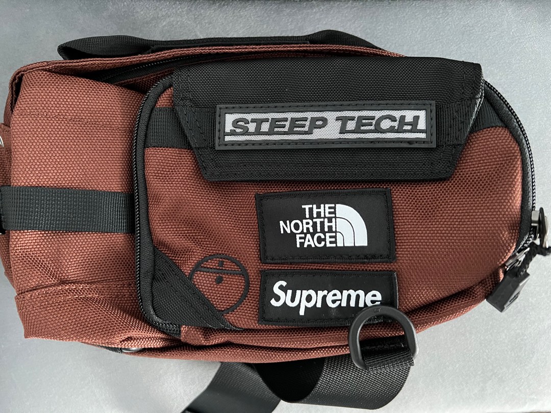 Supreme x The North Face Steep Tech Waist Bag, Men's Fashion, Bags